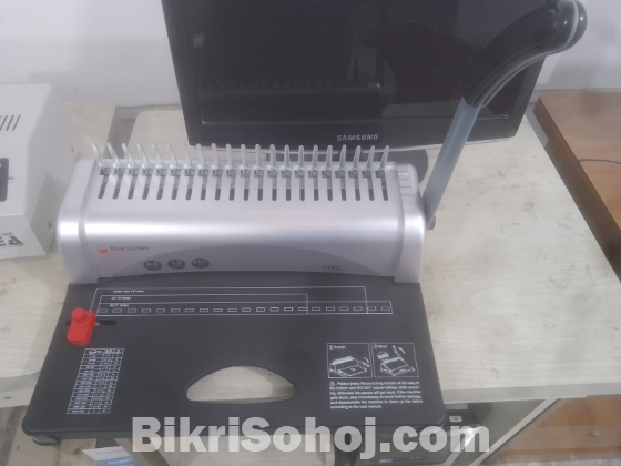 Five Crown Comb Spiral Binding Machine